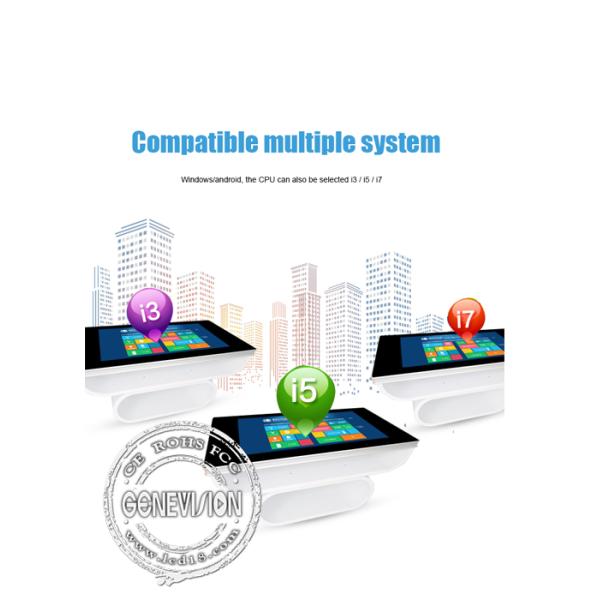 Крытый на открытом воздухе киоск данным по кофе таблицы чая киоска экрана касания 46 дюймов