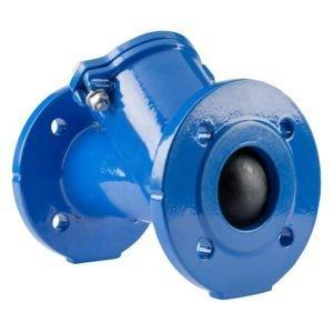 Válvula de retenção de flange oscilante de cerâmica operada manualmente PN10 de aço carbono de 4 polegadas