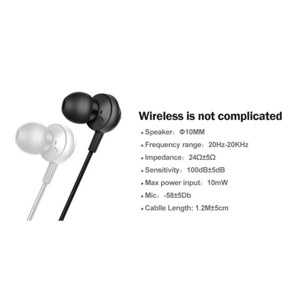 20000Hz 35mm Wired In Ear Earphones For Telephone