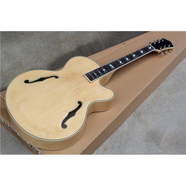 Custom Semi-finished Electric Guitar Kit with Rosewood Fretboard,Abalone Inlay,Semi-hollow Body