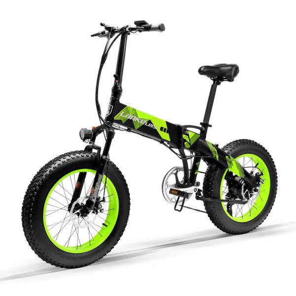 Non Slip Foldable 20 Inch Electric Bike Strong Grip Beaches Highways Use