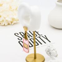 ODM do OEM dos brincos do parafuso prisioneiro do Morganite de Champagne Bottle Fashion Jewelry Earrings