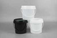 18L pp seau en plastique de noir de 5 gallons autour de catégorie comestible claire