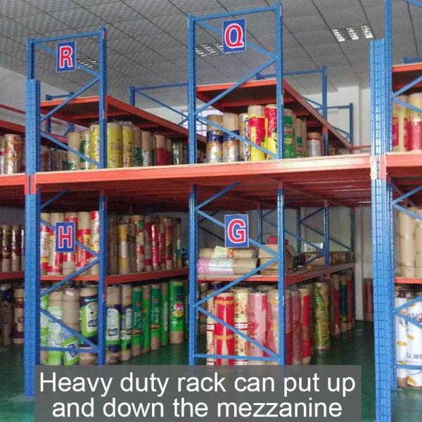 3 Tiers Mezzanine Racking System Plywood Board Storage Mezzanine Platforms