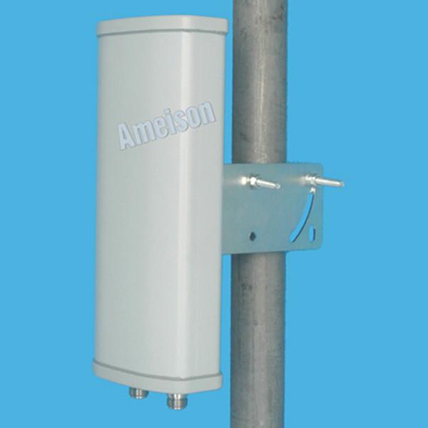 5.1-5.8GHz 2x15dBi Dual Polarized Sector Panel Antenna with 2-N Female Connectors