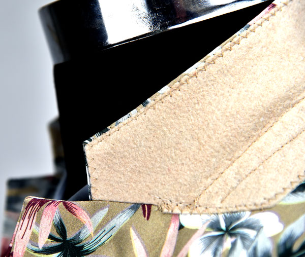 Men'S Printed Suits Single Breasted All Cotton Banquet Beige Long Sleeve