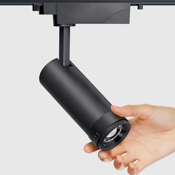10-60 Degree Zoomable Lens Track Light for Modern Design Style Museum Exhibition Hotel