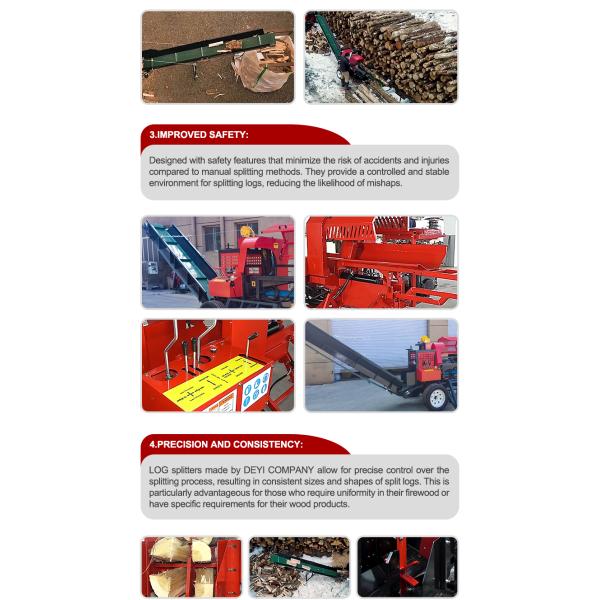 30 ton petrol wood splitter gasoline hydraulic kinetic log splitter cylinder fire wood processor
