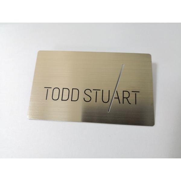 CR80 Stainless Steel Metal Business Cards Gold Silver Matte Black Brush