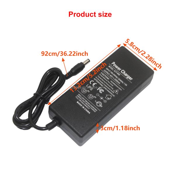 42V 2A  AU Head DC Electric Scooter Charger Adapter E Scooter Battery Charger