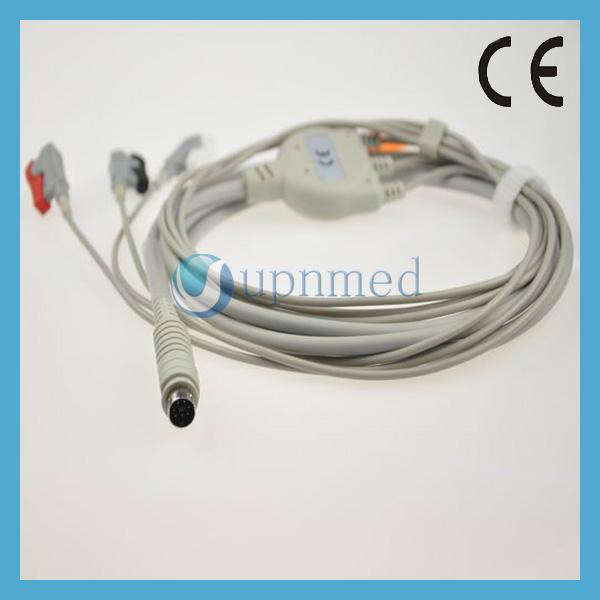 MEK 3 lead ECG Cable with clip/snap