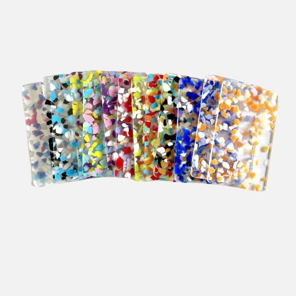 Panel de plexiglás acrílico con patrón de color especial transparente de 3 mm para artesanía de decoración