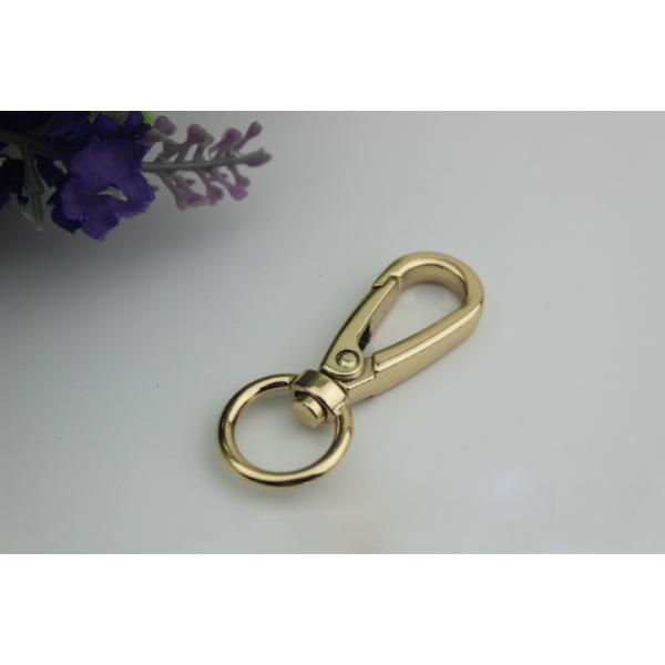 Bag accessories promotional item stock hanging gunmetal color 13 mm snap hook clip swivel with polishing