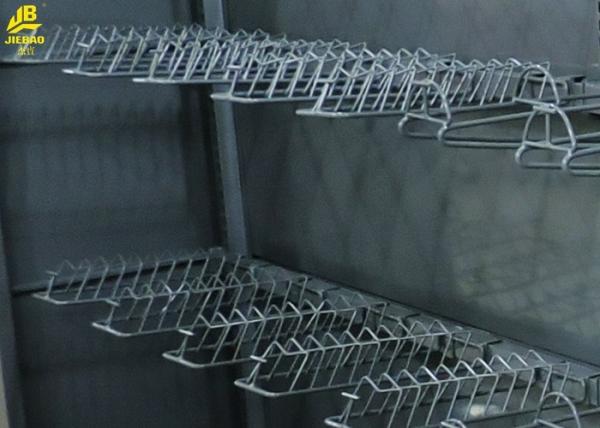 End Gondola Supermarket Racks , Big Hanger Hooks With M Type Dish Hooks Dark Gray