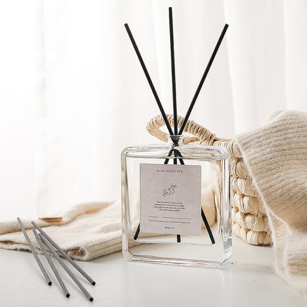 Private Sustainable Liquid Stick Glass Bottle Reed Diffuser for Bedroom Aromatherapy