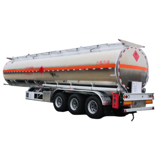 6950x2200x2760mm Oil Fuel Tank Semi Trailer Truck Safe Long Distance Transportation Solution