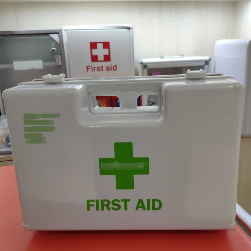50 Person First Aid Kit 30 Person Supplies OSHA ANSI First Aid Box Workplace Office School Wall Mounted Box White Green Orange