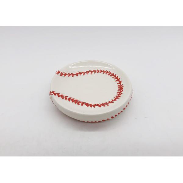 Sanitary Ware Baseball Bathroom Accessories Sets Hand Painted For Everyday Care