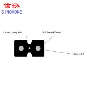 Multimode Indoor Fiber Optic Cable High Tensile Strength Simplify Installation