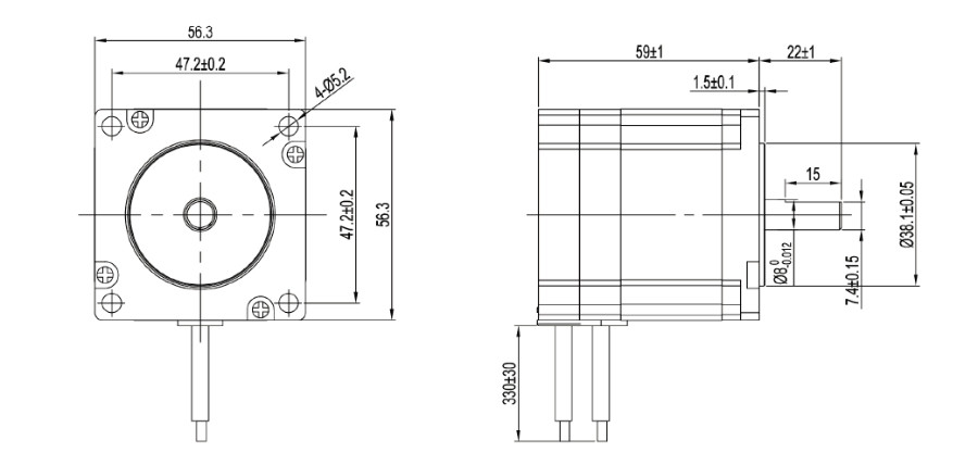 Мотора Dc 36v 57BLF04A-001 Nema23 мотор Bldc высокого Effciency малошумного безщеточный