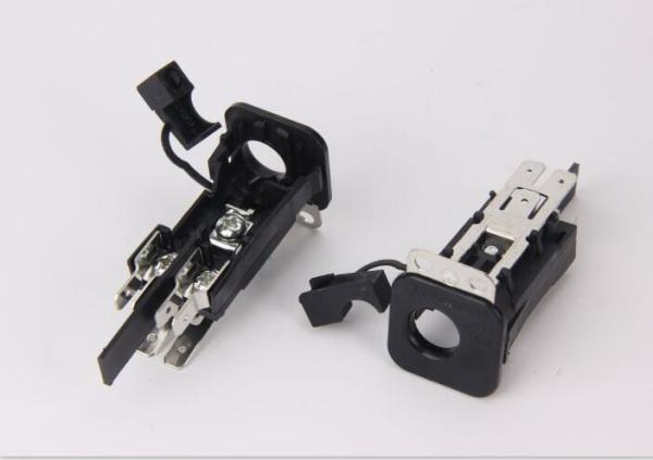 BX3 / BX4 Oven Connection Box PA66 Black Electrial Block Iron CE / ROSH Certificate