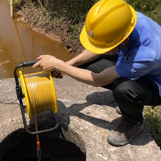 Портативный водомер 50M 100M 200M 300M 500M Указатель уровня воды с аудио и светом для скважин с водой