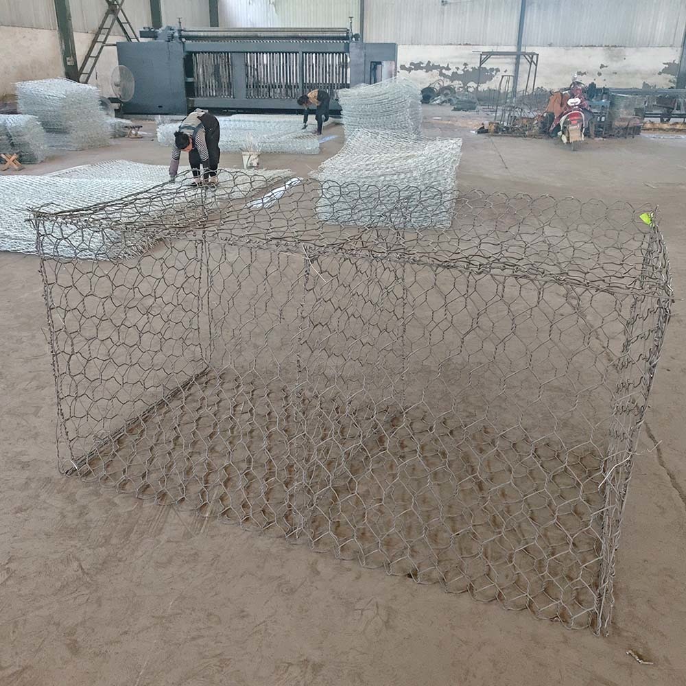 Galfan Coated Woven Gabion Wall for Heavy-Duty Retaining Wall Systems