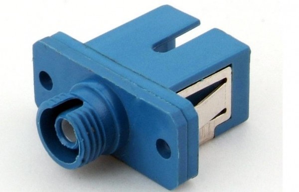 FC To SC Fiber Optic Adapter Single Mode With Plastic Housing