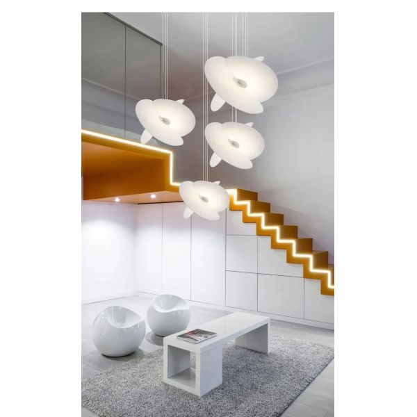 Silk Fabric Chandelier Eye Protection LED Levante Pendant（WH-AP-607）