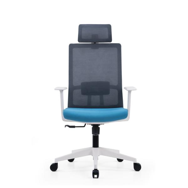 High Office Chair Mesh Swivel Executive Office Chairs for Manager Metal Type Iron
