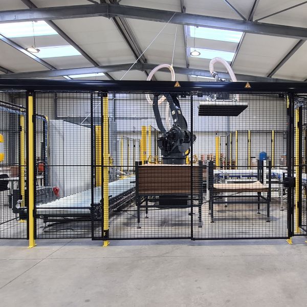 Modular Customizable Fencing Solutions Robot Safety Fence Designed To Enhance Collaboration Safety Between Humans And Robots