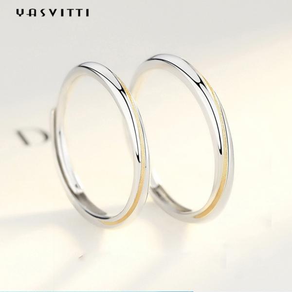0.21cm 0.07oz Mobius Wedding Band S925 Sterling Silver Couple Rings SGS