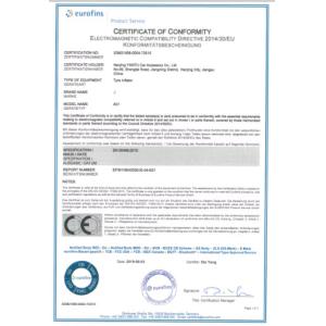 Nanjing Yantu Car Accessory Co., Ltd. Certifications