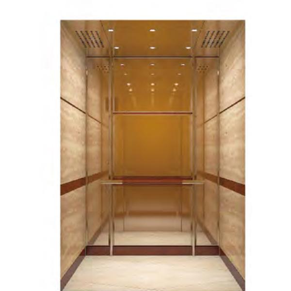 Украшение кабины лифтов зеркала золота жилое для подъема пассажира
