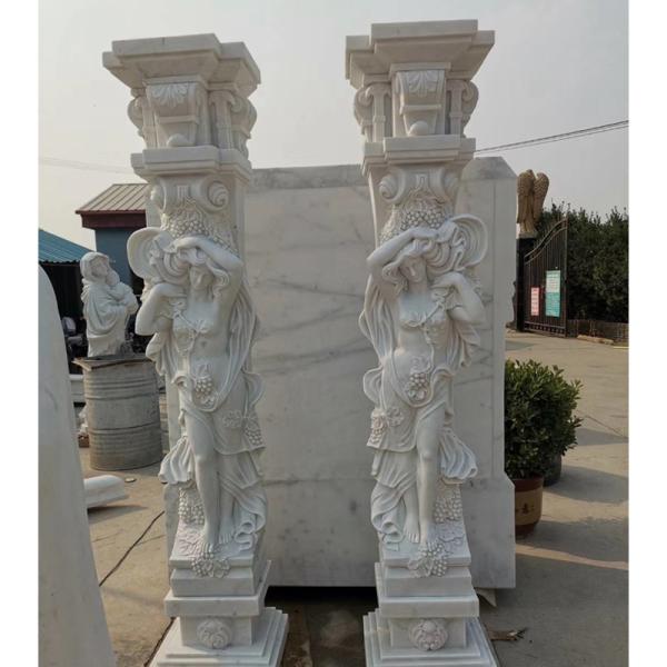 Large Outdoor Hand-Carved Natural Stone Roman Garden Sculpture Life Size Greek God Marble Apollo Bath Statue With Women For sale