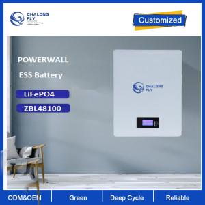 Bateria recarregável de Powerwall 100Ah 5KW Lifepo4 fixada na parede para o