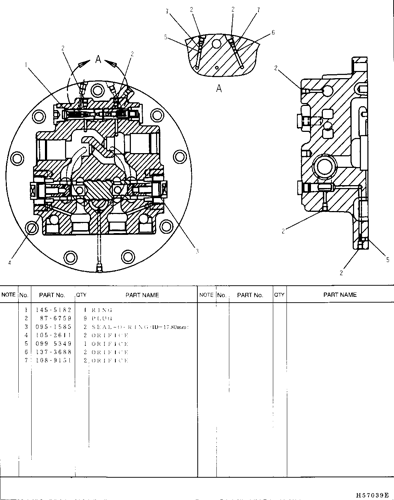 1484570 MAG85 монтаж путевого двигателя E312 CAT312 главный редуктор двигателя конечный привод монтаж двигателя MAG85 148-4570 ремонтный комплект