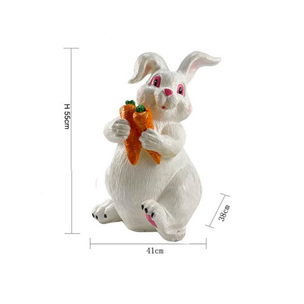 Resin rabbit lights garden landscape lawn lamp park scenic spot cartoon animal grassland beautiful bright lamp