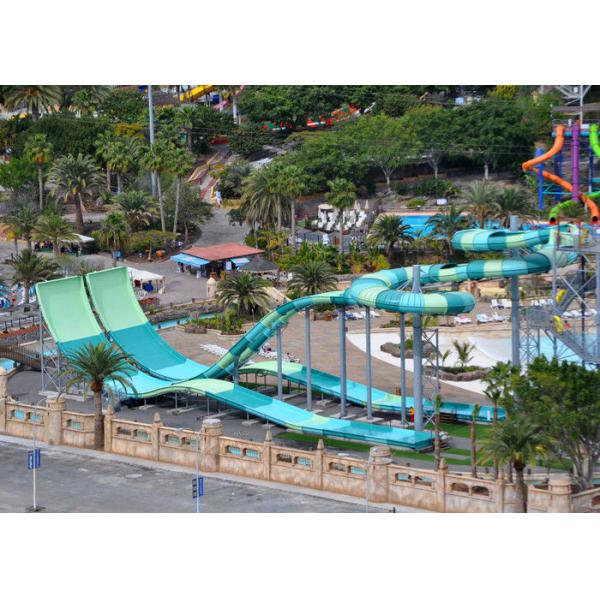 Waterslide бумеранга стеклоткани огромных на открытом воздухе водных горок парка Aqua взрослый