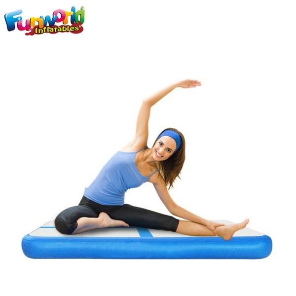 Pink color Inflatable gymnastics air floor track , Blow Up Tumbling Mat