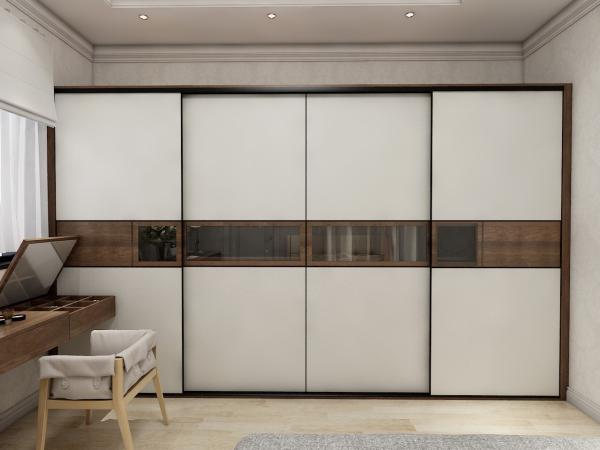 Adjustable Large Sliding Door Wardrobe Modular Closet Storage With 18mm E1/E0 Chipboard Door