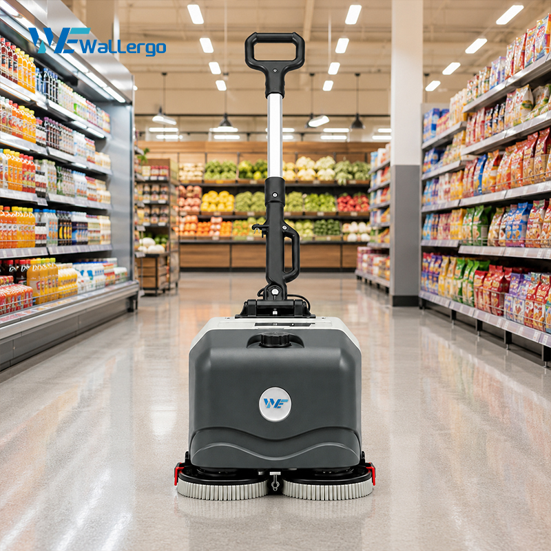 Electric Automatic Cleaning Floor Scrubber School Floor Cleaning Machine