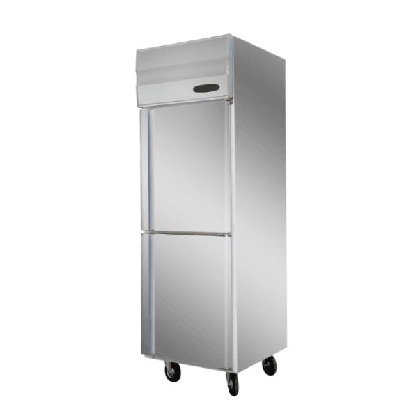 500L 3 Big Doors Vertical Fridge Freezer At -5~-18 C  Round Chamber Design