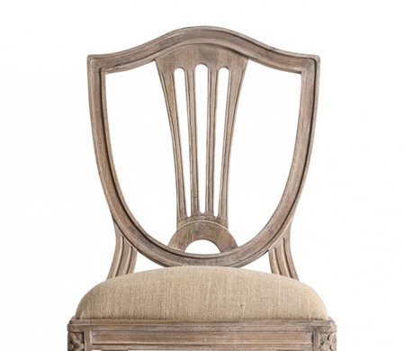 Shield Back Upholstered Wood Dining Chair  CYC-052