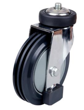 Shopping Cart Wheels PU Escalator Trolley Caster 4 Inch