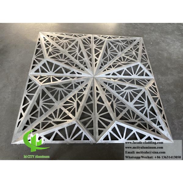 3D Aluminum Cladding Panel with Powder Coated Anti-Rust Surface and Customizable Design