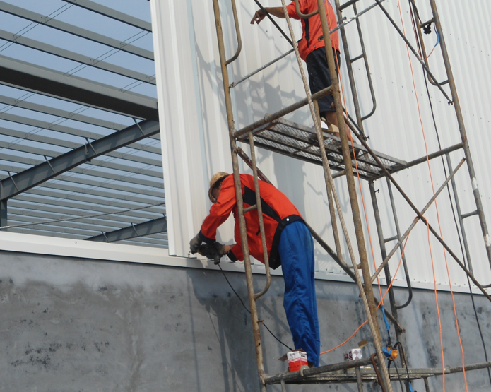 Industrial Light Steel Structure Workshop for Rubber Processing Plant