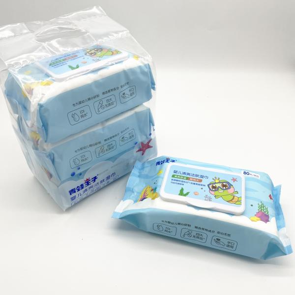 Single Package Disposable Wet Wipes Customized Logo Private Label