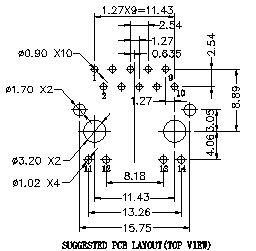 Локальные сети гигабита разъема Pin Rj45 креста MIC38013-0155T-LF3 10 LPJG0801GENL