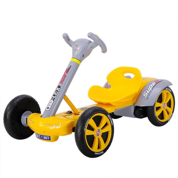 Remote Rechargeable Kids Ride On Car Four-wheel Drift Go-kart with Independent Brakes